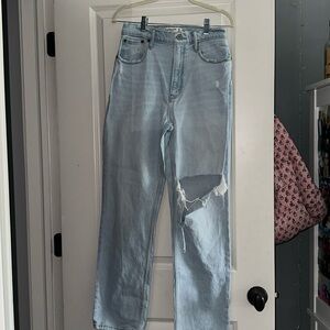 Abercrombie light wash jeans